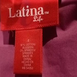 FINAL PRICE NWT Latina beautiful lilac blouse cuffed sleeves/ribbed waist Sz 4